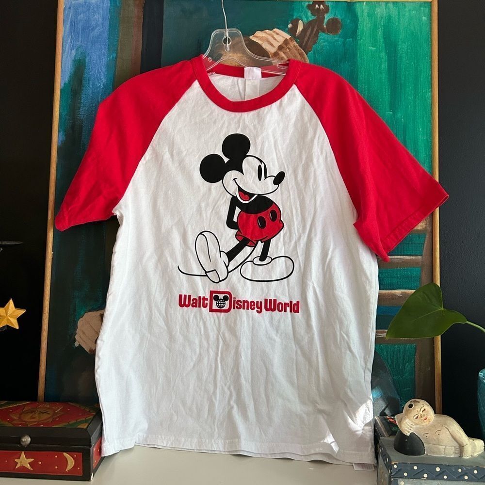 Original Disney White and Red Mickey Mouse Walt Disney World TEE